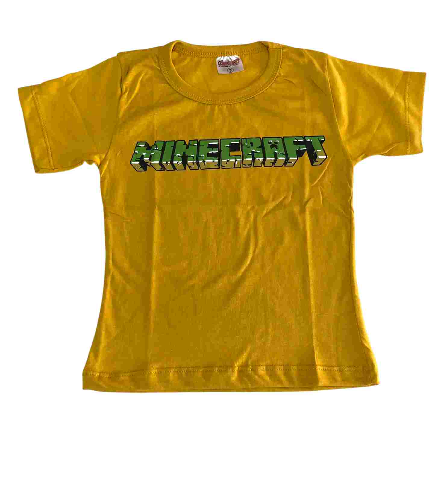 CAMISETA MINECRAFT COR SORTIDA 1 AO 10